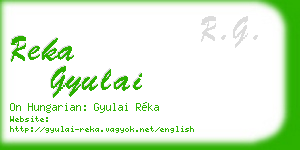 reka gyulai business card